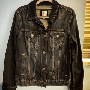 LC Lauren Conrad Dark Gray Jean Jacket